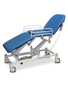 Bristol Maid Couch - Variable Height - Three Section Mobile - Vinyl - Bristol Blue