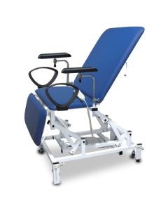 Bristol Maid Phlebotomy Chair - Bariatric - Variable Height - Three Section - Electric - Vinyl - Bristol Blue