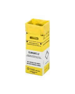 12 Litre Clinisafe Yellow Cardboard Carton [Carton of 10]