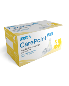 GLUCORX CAREPOINT ULTRA PEN NEEDLE 4MM/32G [Pack of 100]
