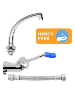 Hart Foot Pedal Control Set with Washroom Spout [Pack of 1]