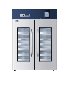Blood Bank Refrigerator, Upright, Glass Door, Led Display, Stainless Steel Drawers, 2-6 Degrees Celsius, 1308l Capacity