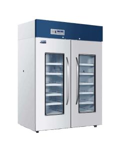 Pharmacy Refrigerator, Upright, Double Glass Door, Led Display, 4 Degrees Celsius, 1378l Capacity