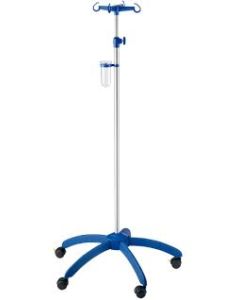 Provita IV-Pole, Chromed, Screw Adjustment, Blue, Twin 50 mm