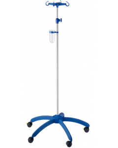 Provita IV-Pole, Aluminium, Screw Adjustment, Blue, Twin 50 mm