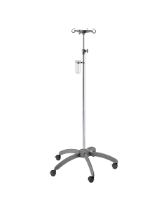 Provita IV-Pole, Aluminium, Screw Adjustment, Grey, Twin 50 mm