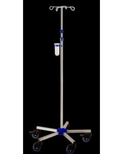Provita IV-Pole, Chromed, One Hand Adjustment, With Weighted Base, Mono 80 mm I-N42212