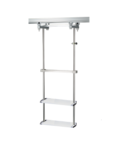 Provita Ceiling Carrier Unit With Two Device Shelfs, For Duorail I0100042