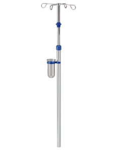 Provita Ceiling IV-Pole, One Hand Adjustment, Stainless Steel, For Room Height 2.500 mm, Thread For Pump I1021252