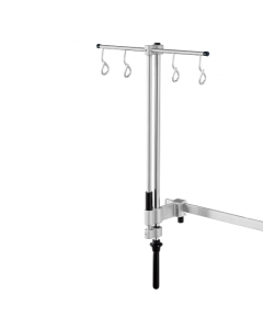 Provita 4 Hook IV Pole With Clamp, Load Capacity 2Kg Per Hook