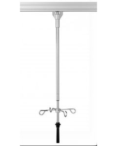 Provita Ceiling IV-Pole, One Hand Adjustment, Stainless Steel, For Room Height 2.500 mm, Thread For Pump I1022252