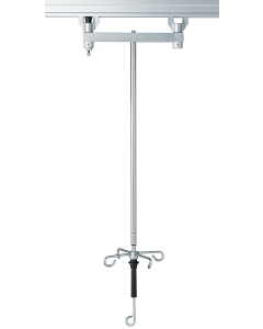 Provita Ceiling IV-Pole, One Hand Adjustment, Stainless Steel / Aluminium, For Room Height 3.300 mm