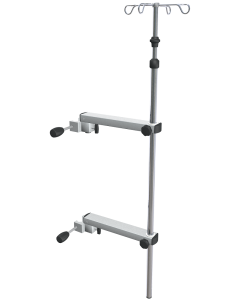 Provita Infusion Arm System (Single Version), With UnIVersal Clamps, Stainless Steel / Aluminium