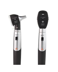 HEINE mini 3000 Set LED - Ophthalmoscope + Otoscope (F.O.) + 2 Battery Handles [Pack of 1]