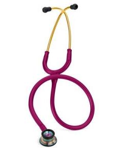 3M Littmann Classic II Paediatric Stethoscope 71cm Raspberry Tubing, Rainbow Chestpiece [Pack of 1]