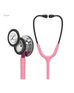 3M Littmann Classic III Monitoring Stethoscope 69cm Pearl Pink Tubing, Smoke Chestpiece, Pink Stem [Pack of 1]
