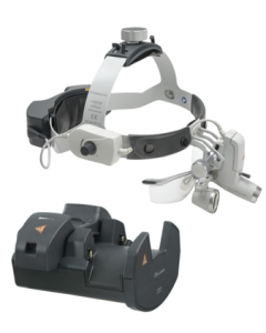 HEINE ML4 LED HeadLight Kit With HR 2.5x/420mm Loupe - 2 x mPack UNPLUGGED + S-GUARD + Wall mounted EN 50 UNPLUGGED charger [Pack of 1]