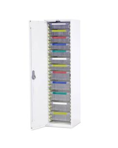 Bristol Maid Drug & Medicine Cupboard - L/H Hinge - 1870mm - 7 X 100mm & 5 X 150mm Trays