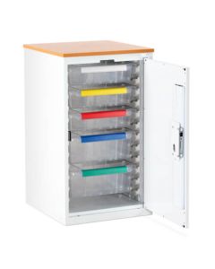 Bristol Maid Drug & Medicine Base Unit - R/H Hinge - 870mm - 3 X 100mm & 2 X 150mm Trays - Digital Push Button Lock