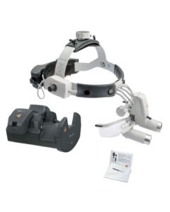 HEINE ML4 LED HeadLight Kit With HR 3.5x/420mm Loupe - 2 x mPack UNPLUGGED + S-GUARD + Wall mounted EN 50 UNPLUGGED charger [Pack of 1]