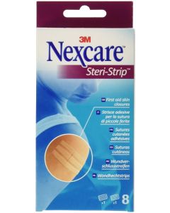 STERISTRIP (5 Strips  3MM X 75MM ) (3 Strips  6MM X75MM)  [PACK OF 8]