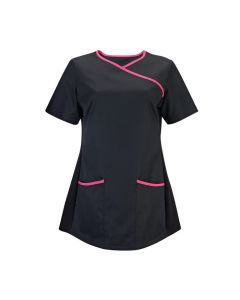 Women's stretch scrub top Black Colour
