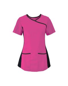 Women's stretch scrub top Pink Colour