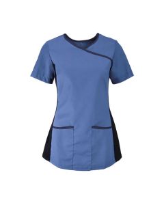 Women's stretch scrub top Metro blue Colour