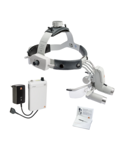 HEINE ML4 LED HeadLight Kit With 3.5x/420mm Loupe - mPack + Plug-in transformer + S-GUARD [Pack of 1]