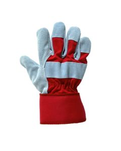 Heavy Duty Rigger Gloves Red/grey Colour