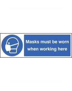 Masks Must Be Worn Sign 200x200mm [Pack of 1]