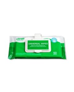 Clinell Universal Wipes Clip Pack 50