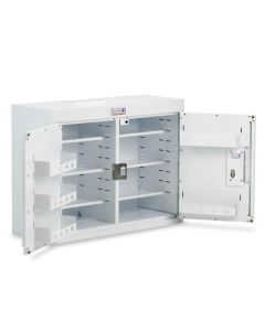 Bristol Maid Drug & Medicine Cabinet - 1000 X 300 X 600mm - No Light - Standard & Door Shelves - Independent Locking Doors
