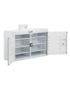 Bristol Maid Drug & Medicine Cabinet - 1000 X 300 X 900mm - Light - Standard & Door Shelves - Independent Locking Doors