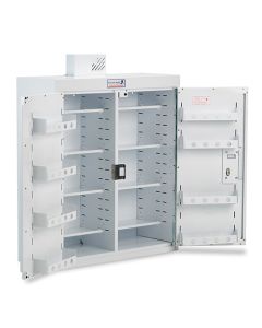 Bristol Maid Drug & Medicine Cabinet - 1000 X 300 X 900mm - Light - Deep Shelves - Independent Locking Doors
