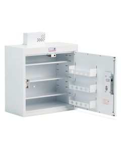 Bristol Maid Drug & Medicine Cabinet - 600 X 300 X 600mm - Light - Standard & Door Shelves - L/H Hinge