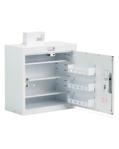 Bristol Maid Drug & Medicine Cabinet - 600 X 300 X 600mm - Light - Standard & Door Shelves - R/H Hinge