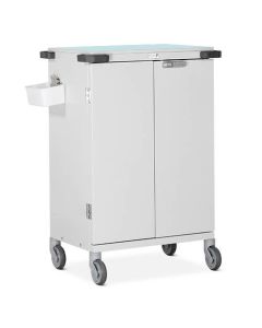 Bristol Maid Pharmacy Trolley - Double Door - Electronic Push Button Lock - Patient Administration - 32 Compartments