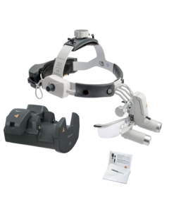 HEINE ML4 LED HeadLight Kit With HRP 4.0x/340mm Loupe - 2 x mPack UNPLUGGED + S-GUARD + Wall mounted EN 50 UNPLUGGED charger [Pack of 1]