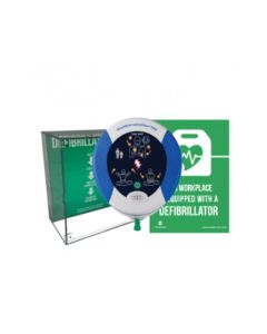 HeartSine Samaritan PAD 360P (Fully Automatic) with High Impact Cabinet - Office Package