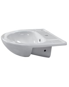 Arley Semi-Recessed Ceramic Vanity Basin [Pack of 1]