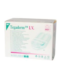 Tegaderm IV 1633 Transparent Dressing With Securing Tape 7cm x 8.5cm [Pack of 5]