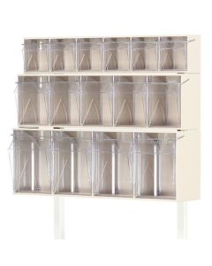 Bristol Maid Tilt Bin, 5 Compartment C/W Fitting Kit For Overbridge
