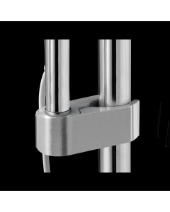 Provita Bracket, Aluminium Powder-Coated, For Tubes Dia 25 - 50 mm, Silver