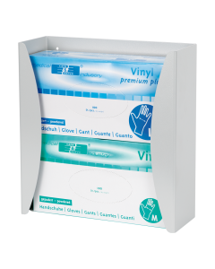 Provita Disposable Gloves Dispenser For Medical Rails, 2-Fold, Steel Coated