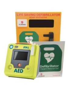 ZOLL AED 3 Fully Automatic with AED Armor Stainless Steel Cabinet - Locked