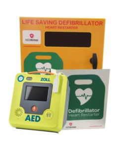 ZOLL AED 3 Fully Automatic with AED Armor Stainless Steel Cabinet - Unlocked