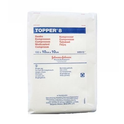 Topper 8 Gauze Non Woven 8Ply 10Cm x 10cm Topper