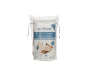Soft & Pure Cosmetic Pads Oval 50's X 12  [12 Bags Of 50 Pads]