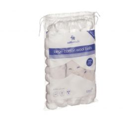 Cottontails Cotton Wool Balls 1.1g 100's X 12  [12 Bags Of 100 Large Balls]
